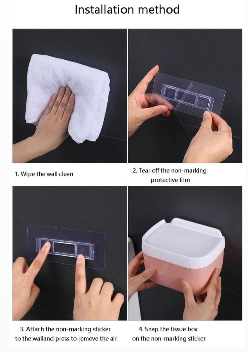 Wall Mounted Toilet Roll Holder With Shelf Storage Rack, Toilet Tissue Box, Punch-free Toilet Paper Holder Box, Waterproof Storage Toilet Paper Storage Rack Wall Mounted Toilet Roll Holder With Shelf Storage Rack, Toilet Tissue Box, Punch-free Toilet Paper Holder Box, Waterproof Storage Toilet Paper Storage Rack